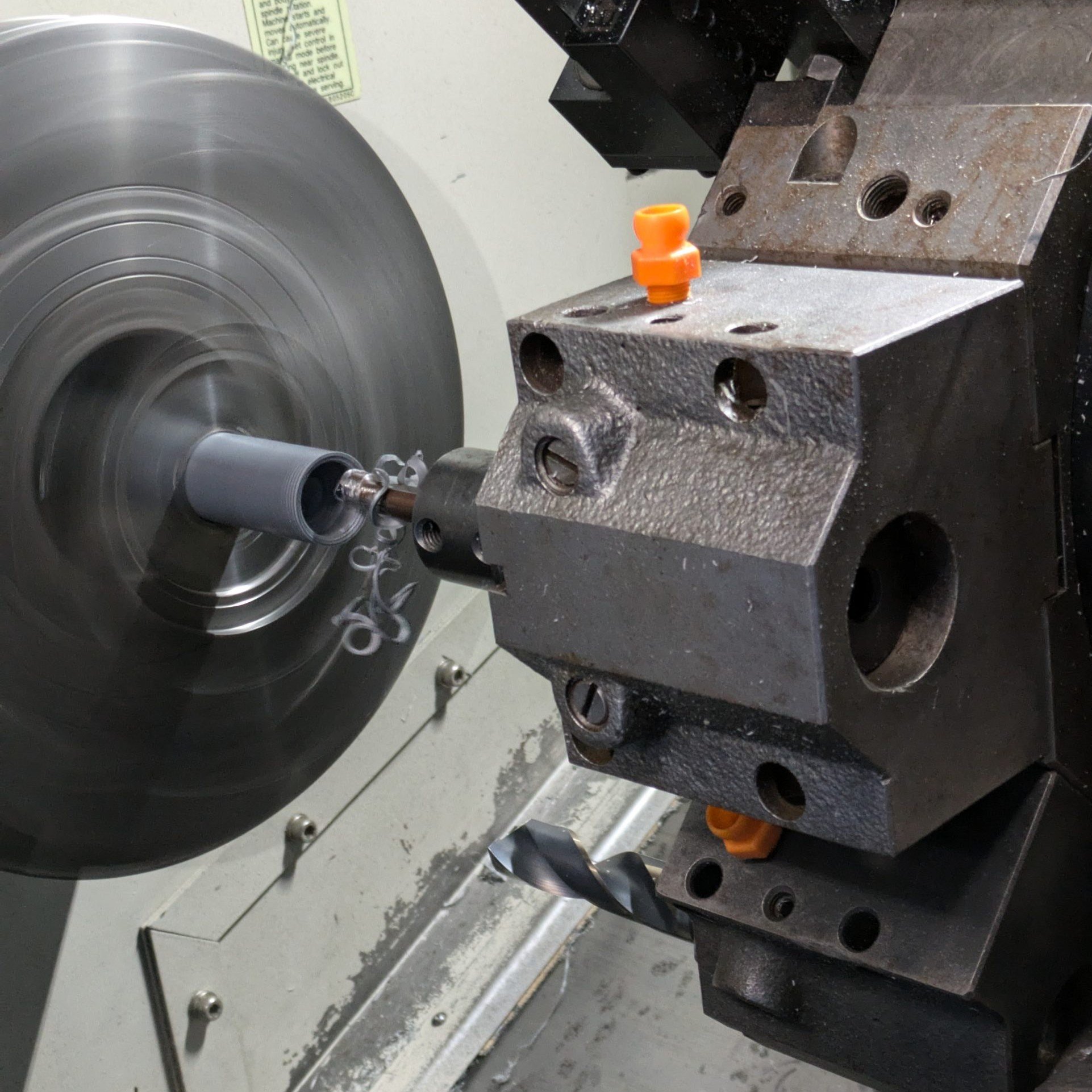 CNC Lathe in action